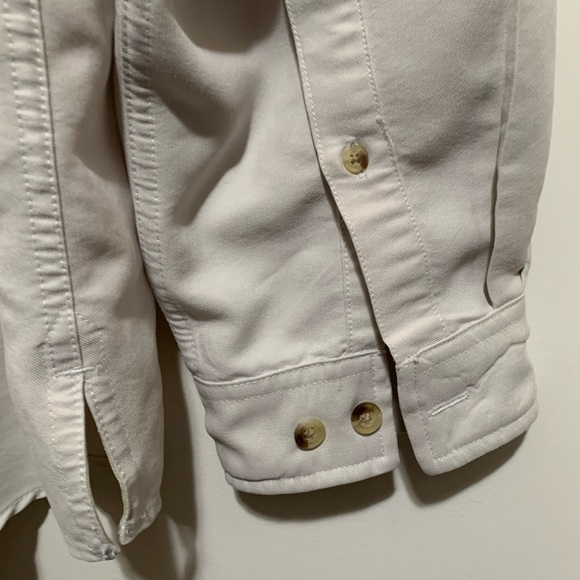 The North Face Mens Long Sleeve Button Beige Shirt - Picture 7 of 10